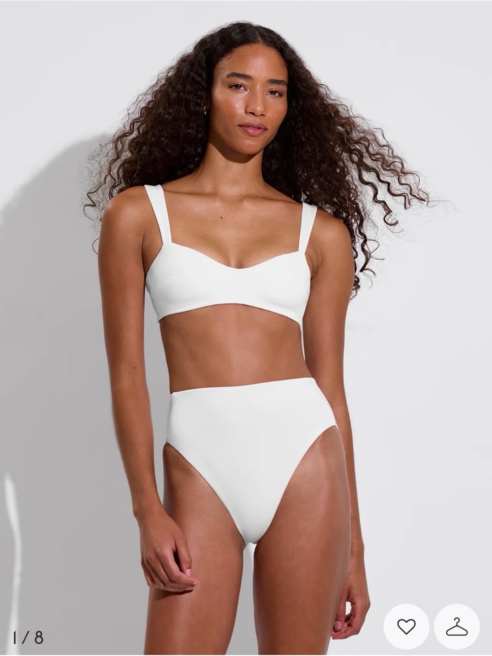 Left On Friday | Hi Hi Bottom in Coconut (White) Bikini Bottom - Size Medium